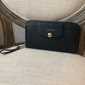 Longchamp Le Pliage Heritage wallet, black